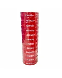New Design Zomato Printed Tape, 45 Micron, 24mm, 55 Meter, English